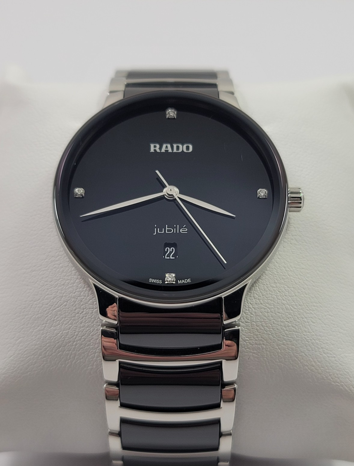 Rado Centrix Quartz Diamond Two Tone Ceramic Stainless Men’s Watch R30021712