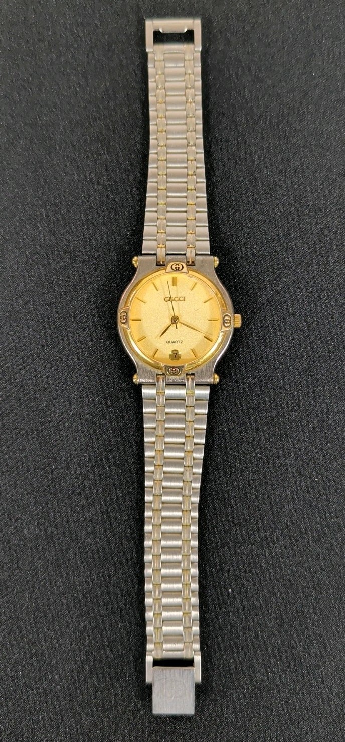 Gucci 9000L 24mm Unadjusted 1 Jewell Ronda Movement Ladies Watch Vintage Quartz