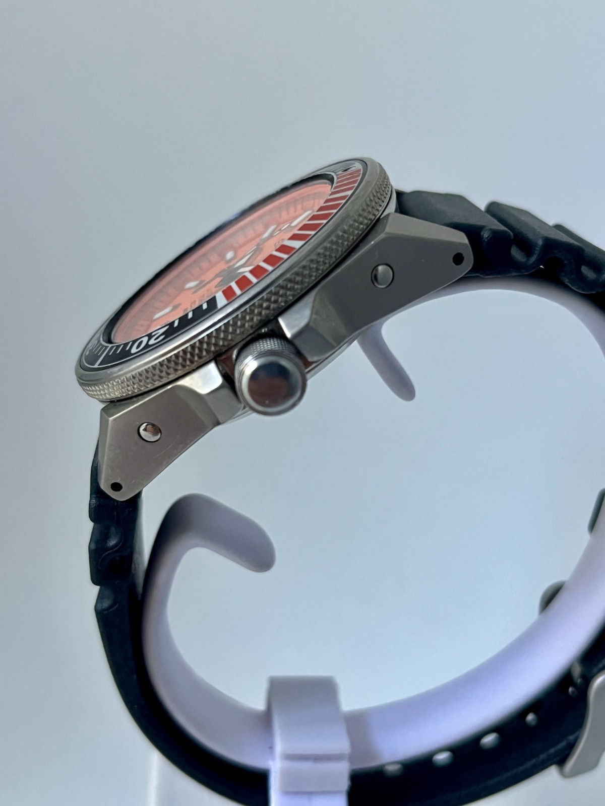 Seiko 7S25-00D0 Samurai SBDA005 Titanium Orange dial Men’s Watch – UK Seller