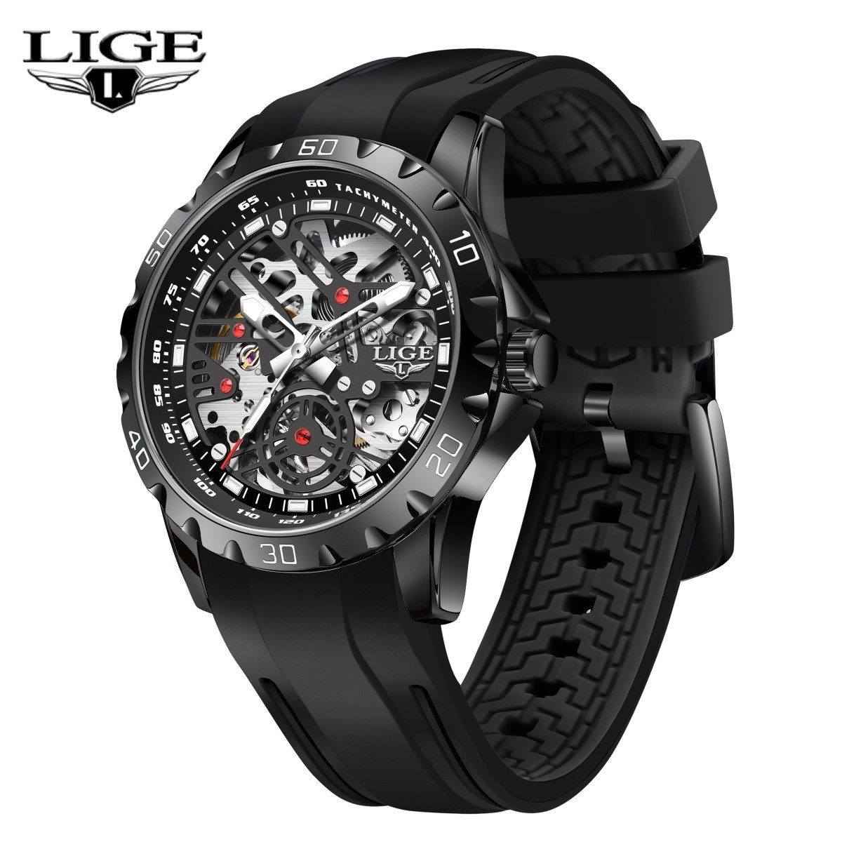 Men Business Watch Automatic Mechanical Luminous Waterproof Diver Wristwatch HOT