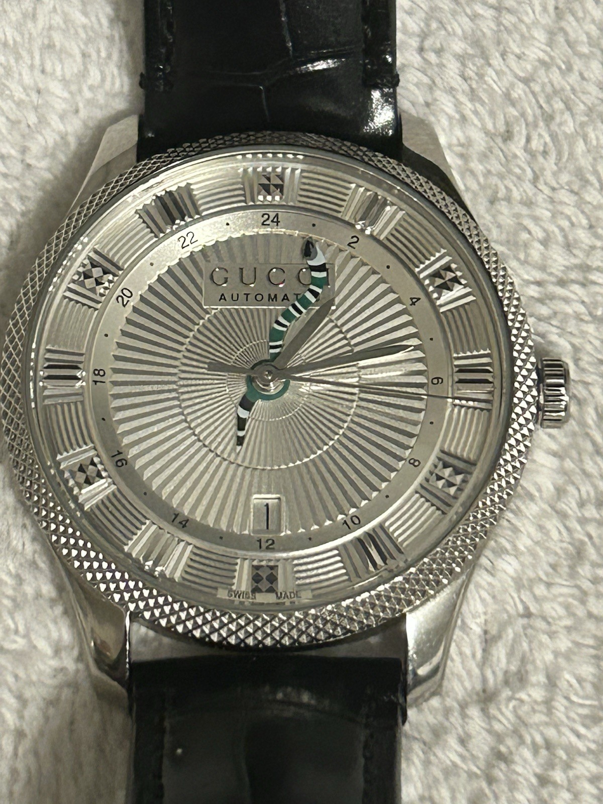 Gucci Eryx GMT Automatic Men’s Watch/snake