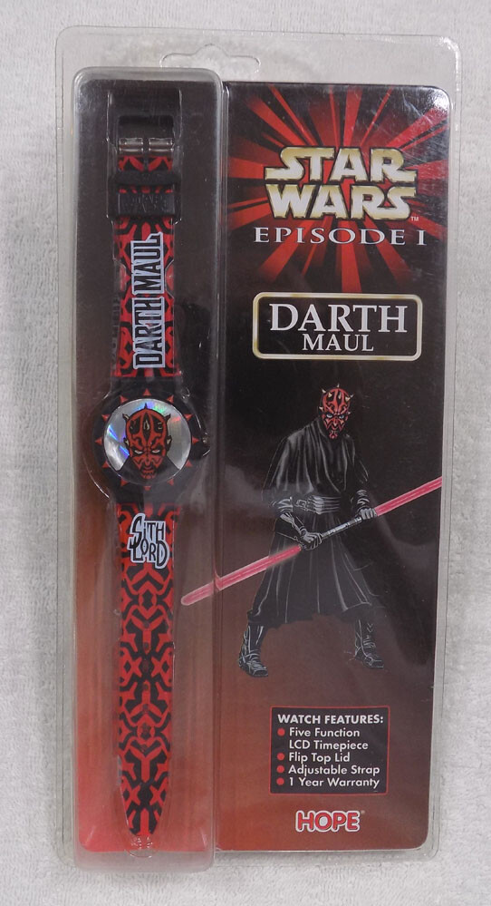 STAR WARS Episode 1 Darth Maul LCD Watch * NEW * SEALED * FREE SHIPPING