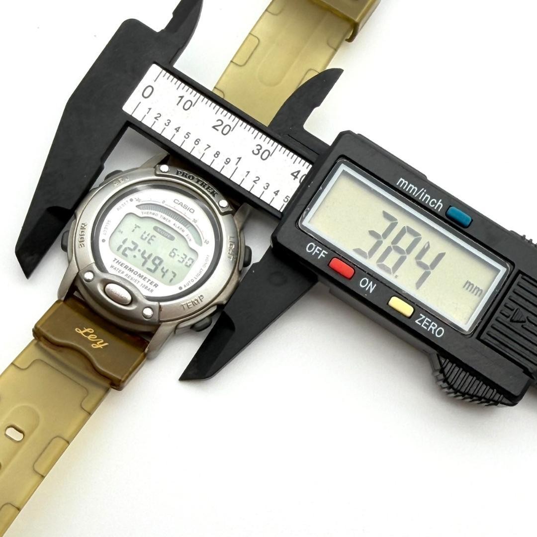 Casio Watch Pro Trek New Battery Light Temperature Measurement Rubber Men’s