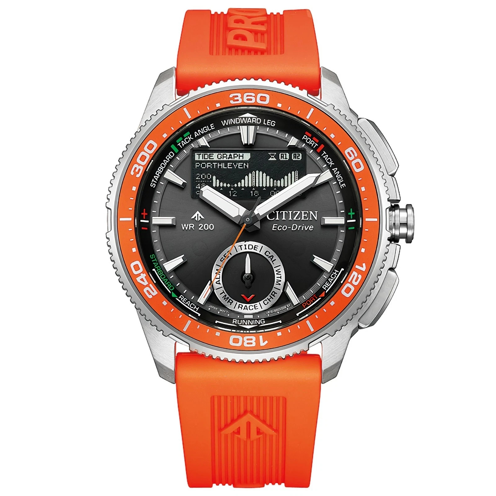 CITIZEN Promaster Marine Wave Tracker JV3000-13E Black Dial Chronograph Watch