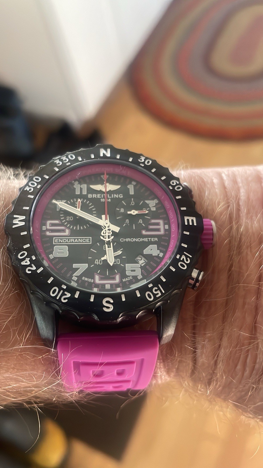 Men’s Quartz Chronograph Watch – Resin – Sport Casual – NEW