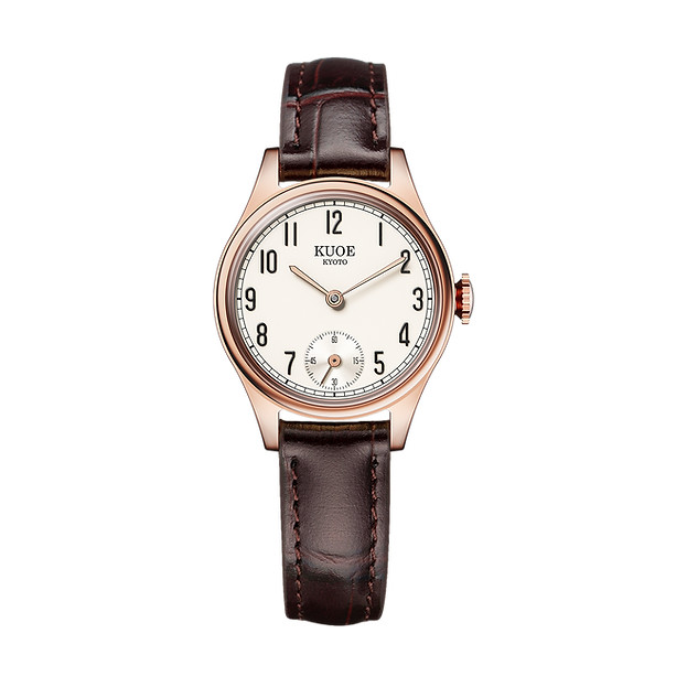 KUOE Kyoto HOLBORN 90-003 Women’s Quartz Watch Rose Gold Case Arabic Numeral JPN