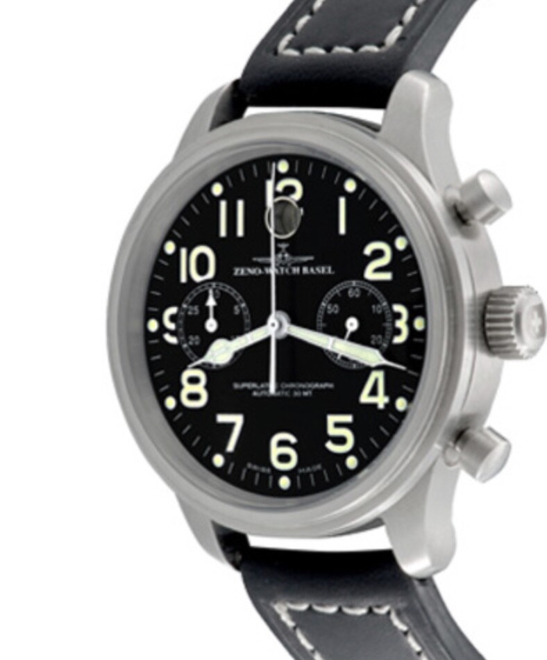 Pilot Oversized XL-Flieger-Chronograph. “Tri-Compax Horizontal.”