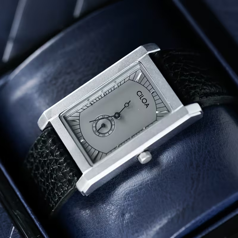 BRAND NEW! Stylish Modern CILOA Steel Rivanera Tank Quartz Watch