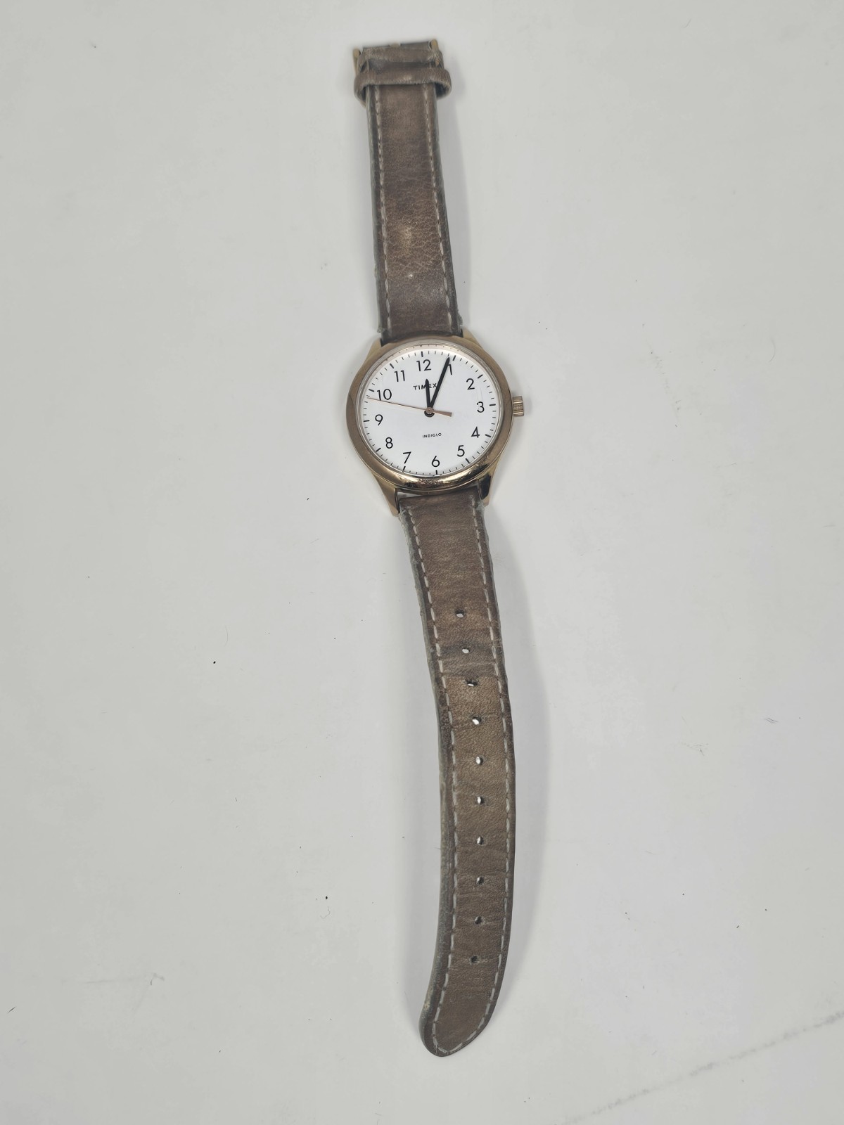 Timex TW2172400 Watch Leather Band Stainless Steel WR 50m