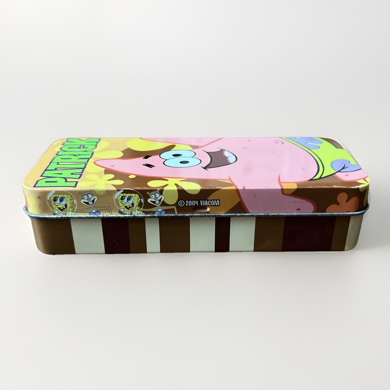 NEW Rare 2004 Sponge Bob Patrick Digital Watch In The Original Tin Case.