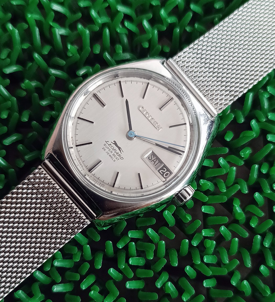 RARE VINTAGE CITIZEN LEOPARD SUPER BEAT AUTOMATIC 26 JEWELS GENT WATCH