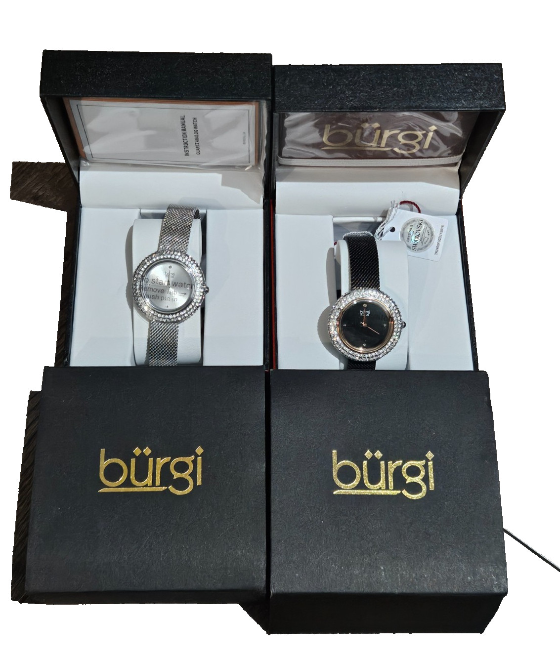 2 Burgi Watch Womens New Diamonds