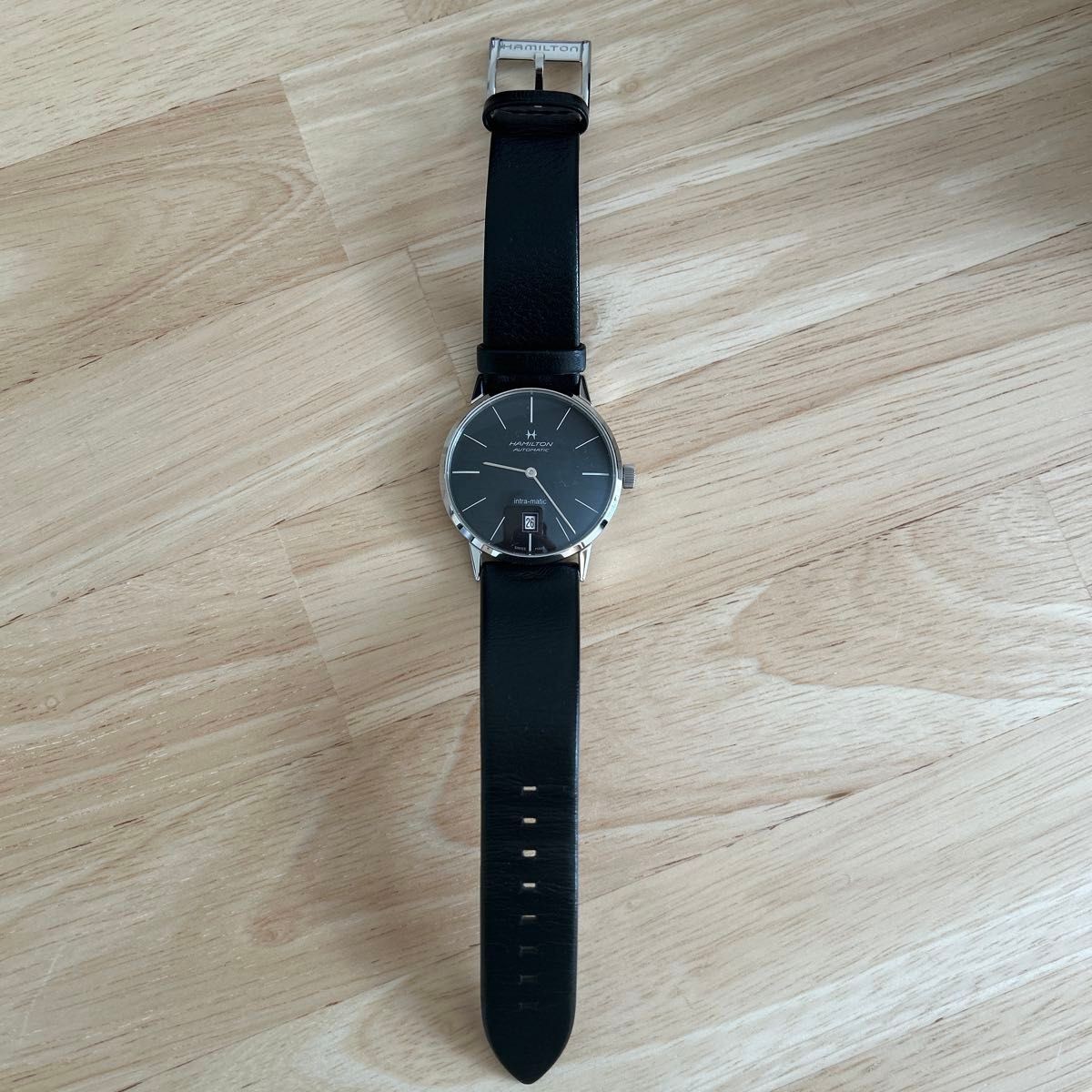 [B1P] Hamilton Intra-Matic Automatic 38mm Black Dial Watch [z7v]