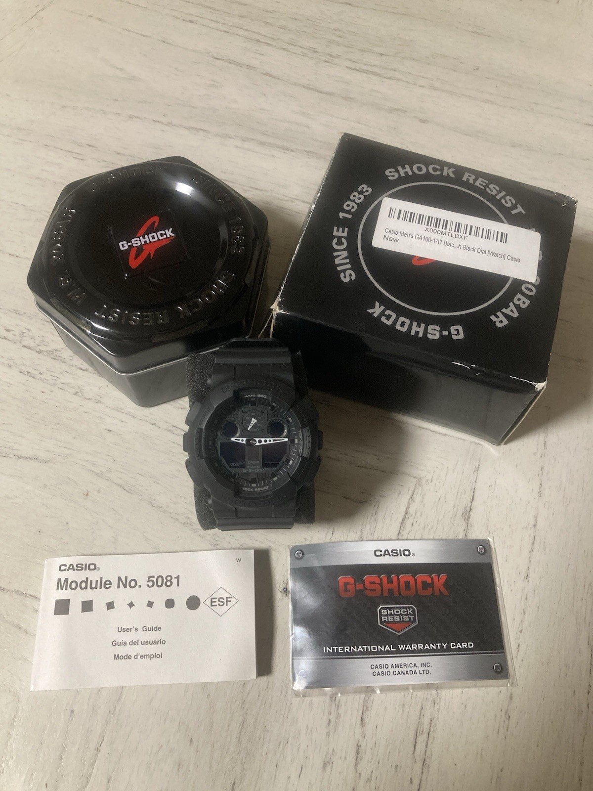 Casio G-shock Black Men’s Watch – GA100-1A1