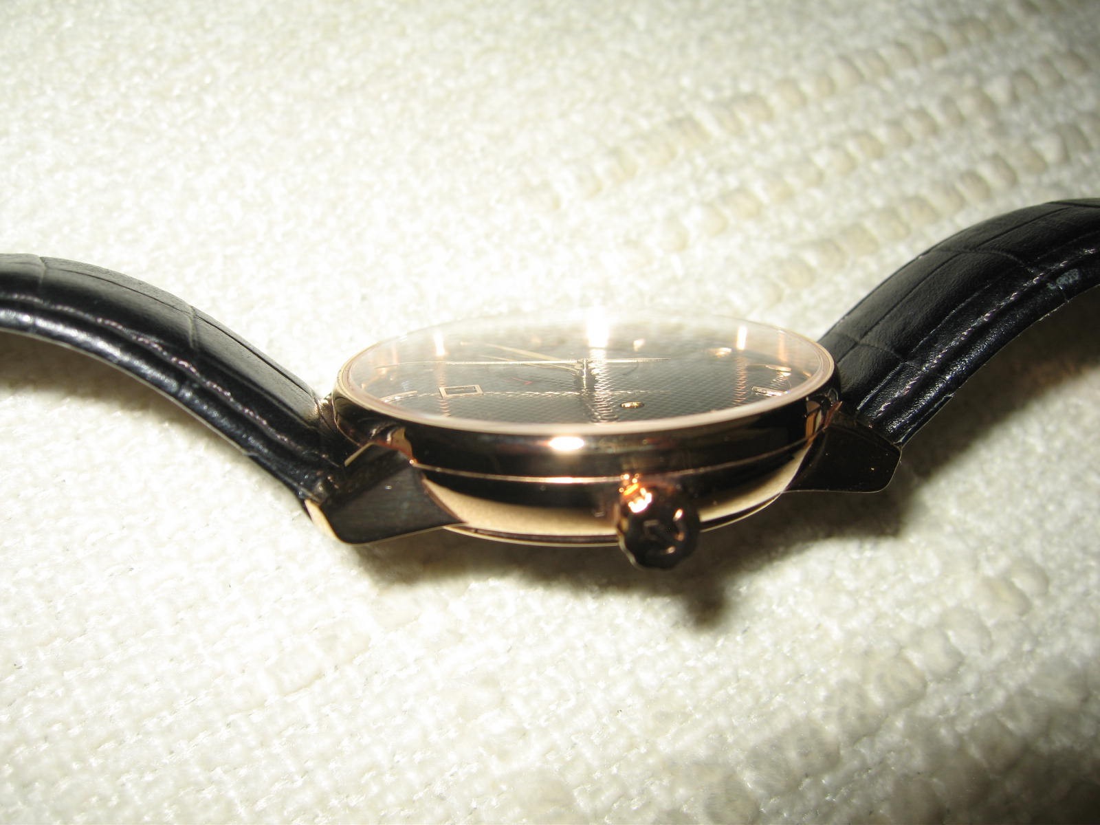 RADO Coupole Classic Automatic Power Reserve Black Dial Rose Gold 41mm Men Watch