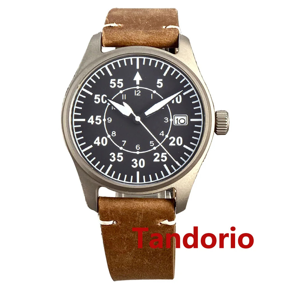 Tandorio 39mm Titanium Auto Mechanical Diving Men’s Watch For NH35/Miyota 8215