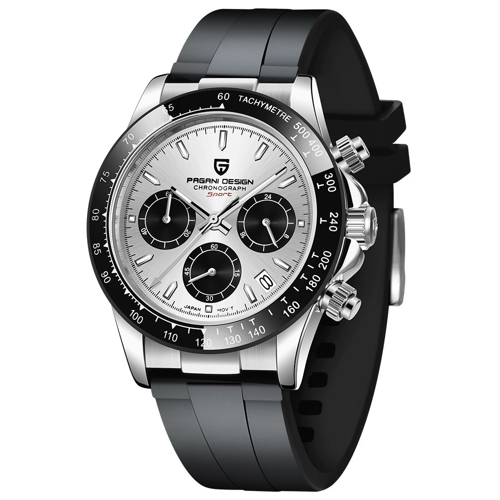 PAGANI DESIGN PD-1664 Meca Quartz VK64 Chronograph Fast USA shipping