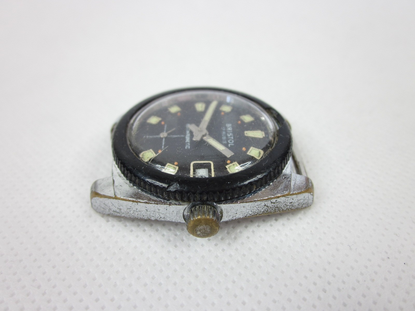 VINTAGE BRISTOL DIVER SUB MECHANICAL MANUAL MENS WRISTWATCH 32MM