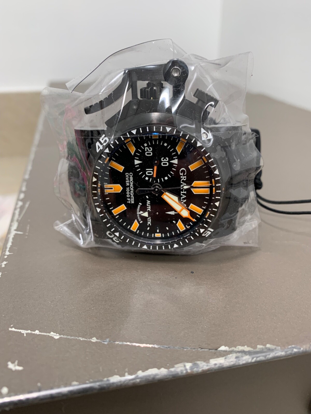 Graham Chronofighter Oversize Diver Deep Black Seal Rare NEW