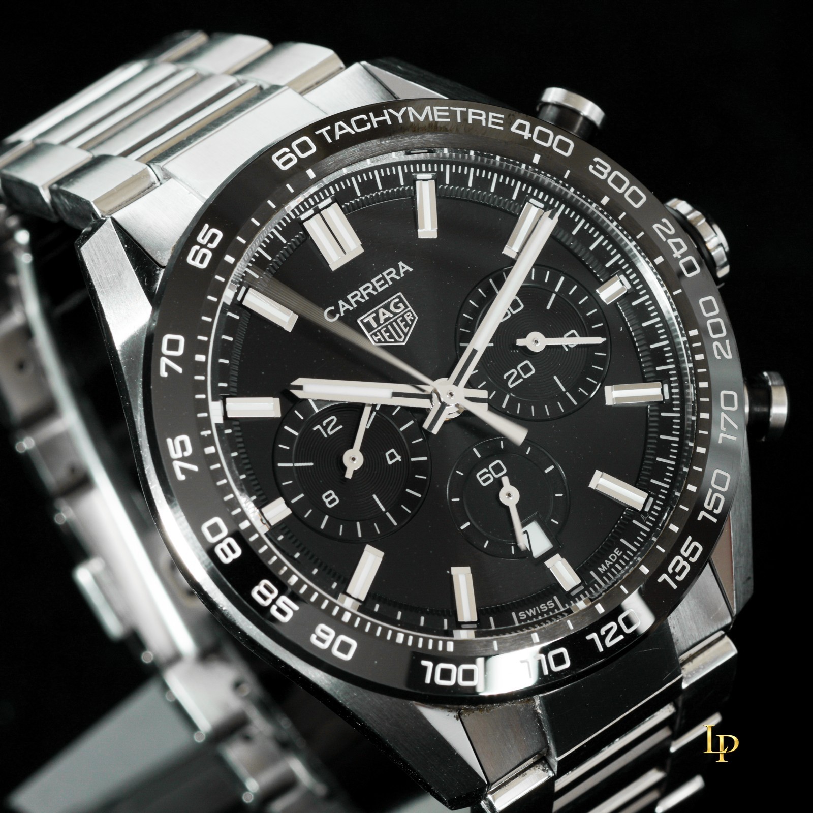 TAG Heuer Carrera Heuer 02 Chronograph 44mm Black CBN2A1B.BA0643 Full Set