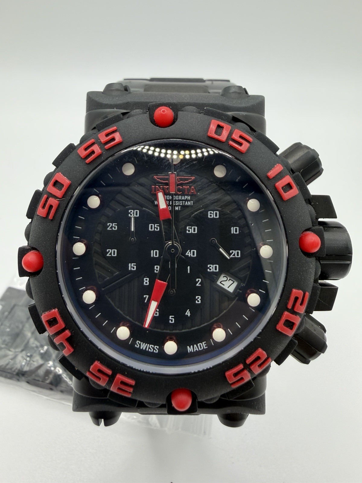 Invicta Subaqua Nitro Diver Black Label 50mm Swiss Quartz Needs Battery