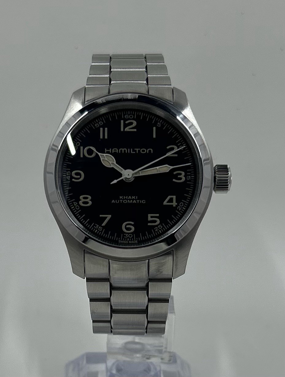 Hamilton H70405730 KHAKI FIELD MURPH 38 mm Steel Black Dial Automatic Mens Watch