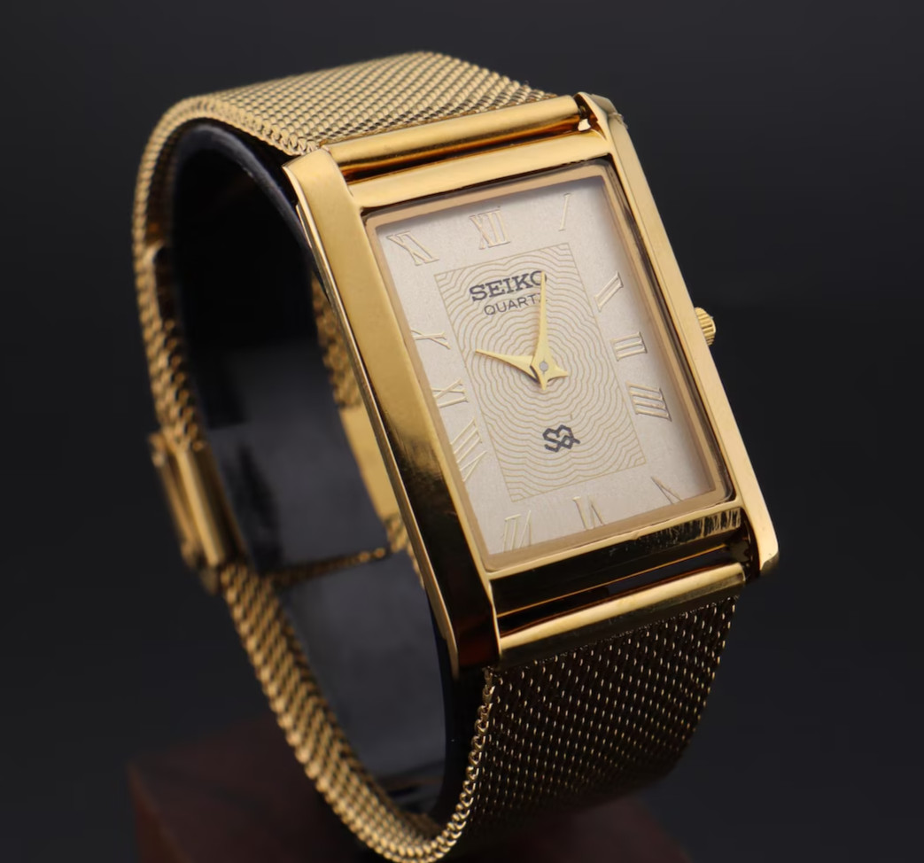 Vintage Seiko Slim Tank Quartz Men’s Watch, Gentleman’s Choice – FREE SHIPPING