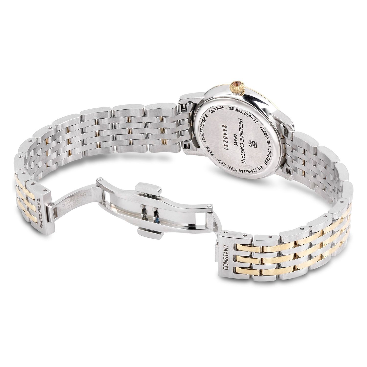 Frederique Constant Multicolour Womens Analogue Watch Slimline Moonphase