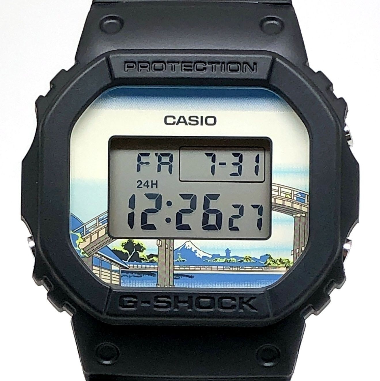 G SHOCK DW 5600KHFM25 1 Katsushika Hokusai Thirty Six Views of Mount Fuji Fukaga
