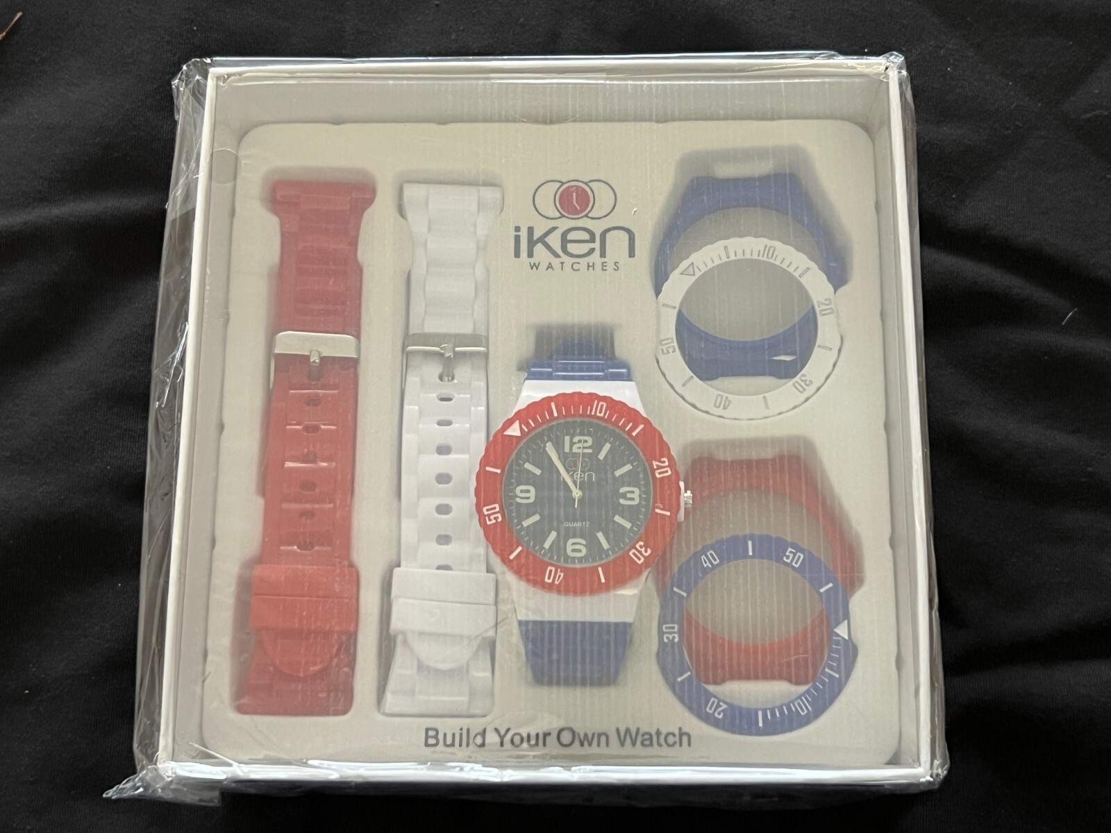 Iken Watch Build Your Own Watch Over 80 Combinations Quartz Red White Blue