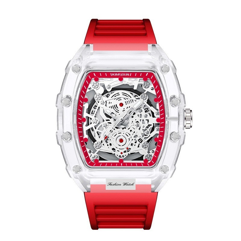 Luxury Transparent Dial Watch – Waterproof, Luminous, Quartz Sport Watch