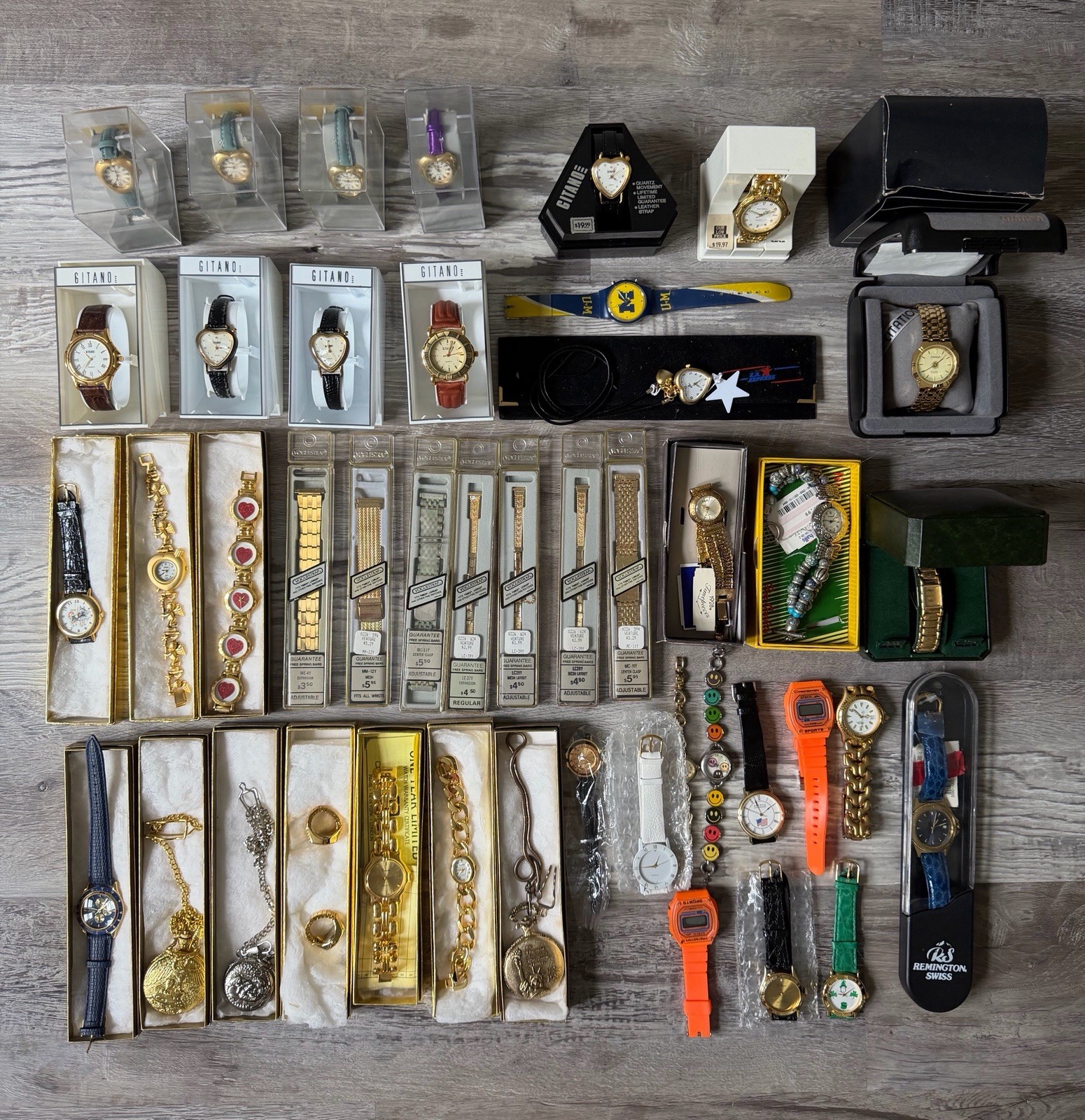 Large Vintage Watch Lot – 35+ Watches, New Old Stock