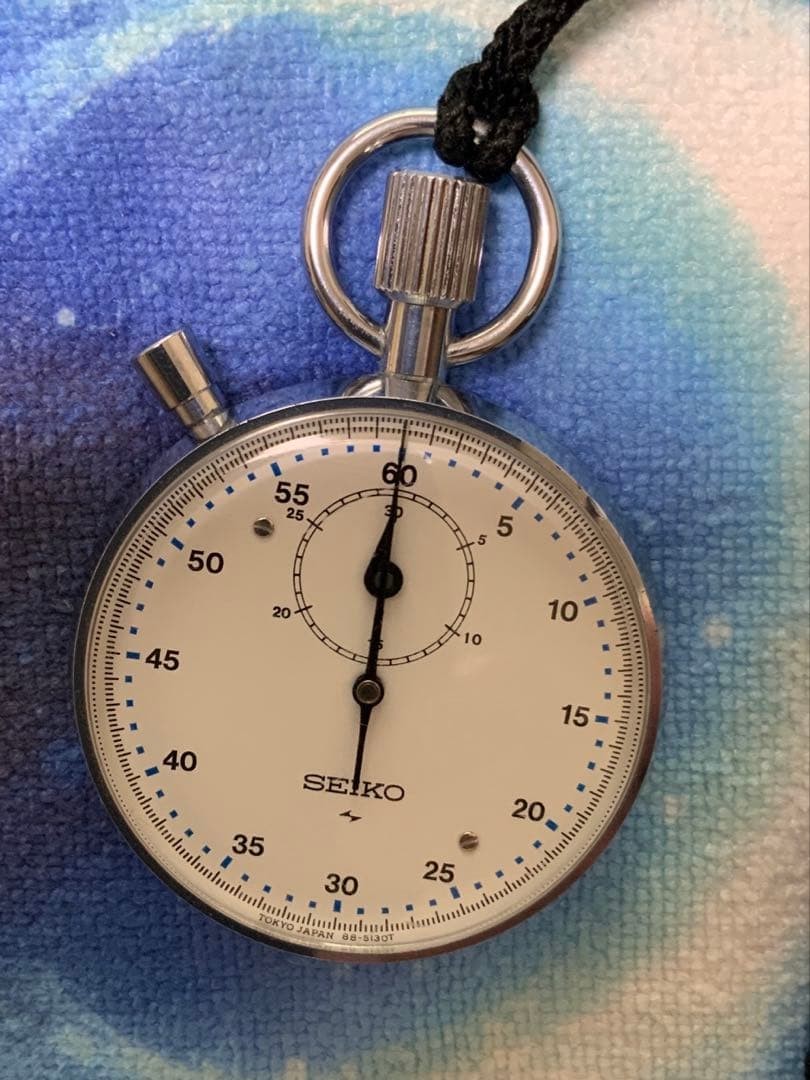 “Working Condition” SEIKO Stopwatch, Manual Winding, 88-5021, Silver (