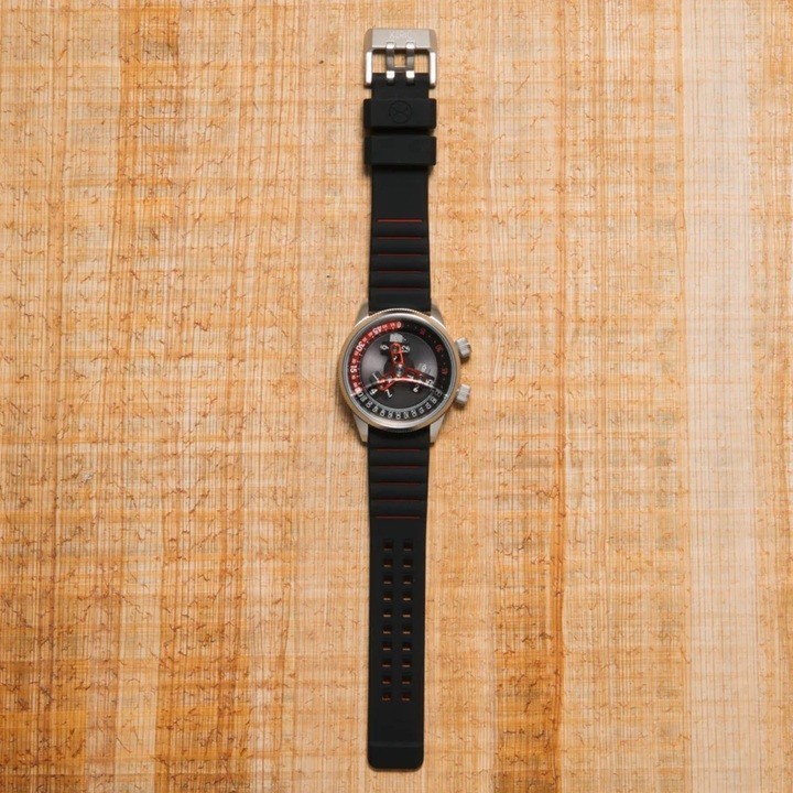 Xeric Vendetta II Automatic Wandering Hour Black Gray Red – Brand New