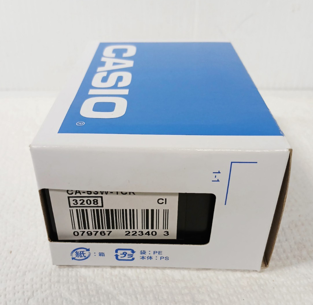 NEW! Casio Data Bank Watch Black CA-53W-1CR Calculator Water Resistant Alarm