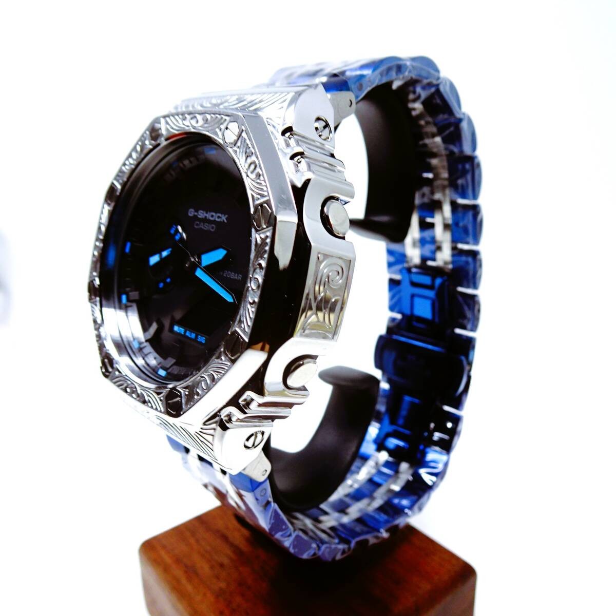 〓New〓mod Casioak〓G-Shock CUSTOM/MADE wristwatch with GA2100 stainless steel