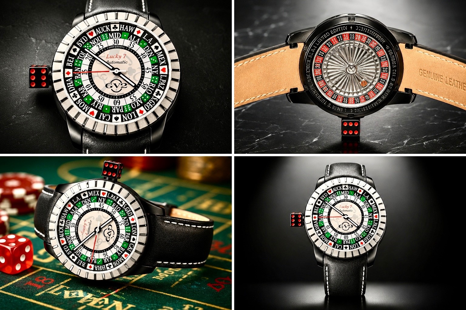 GV2 Lucky 7 Automatic Watch Model 9308