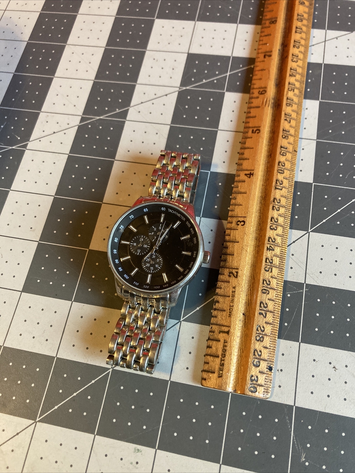 FMDJSET506 Tachometer Watch Rare Item (tested/works!)