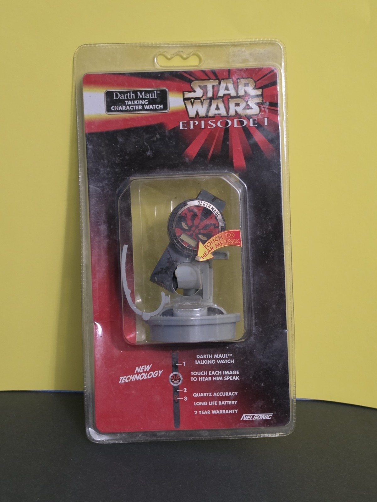 STAR WARS Episode 1, Darth Maul Talking “Ultra Rare” Mens/Boys Watch NIB R16-06