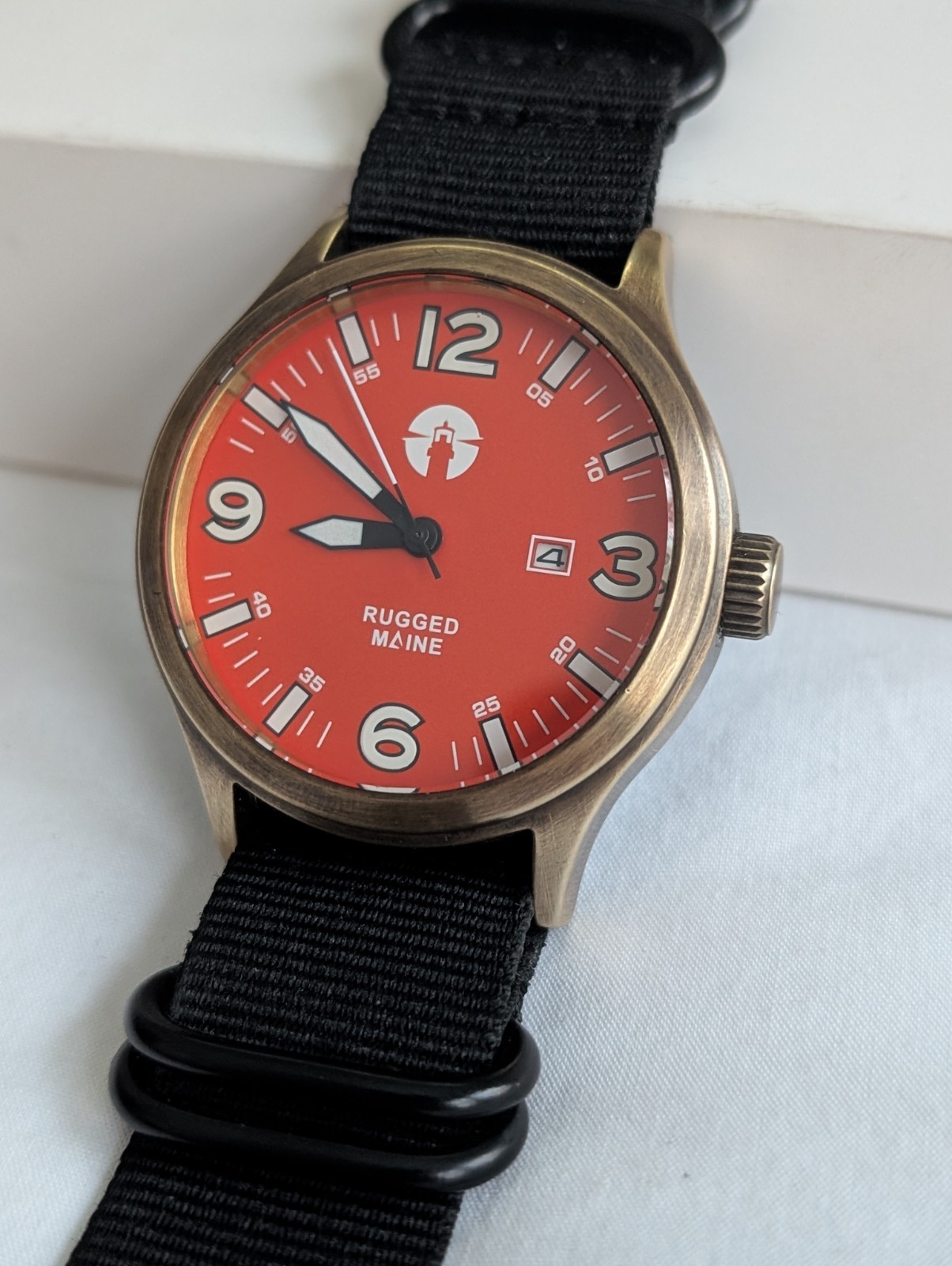 Solid brass, field, military watch, 44mm *PATINA WORK DONE* see description