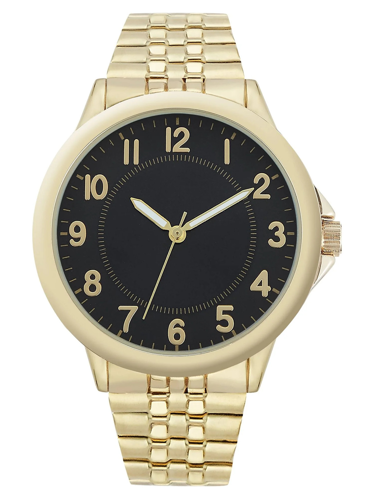 Men’s Gold Tone Expansion Band Quartz Dress Watch