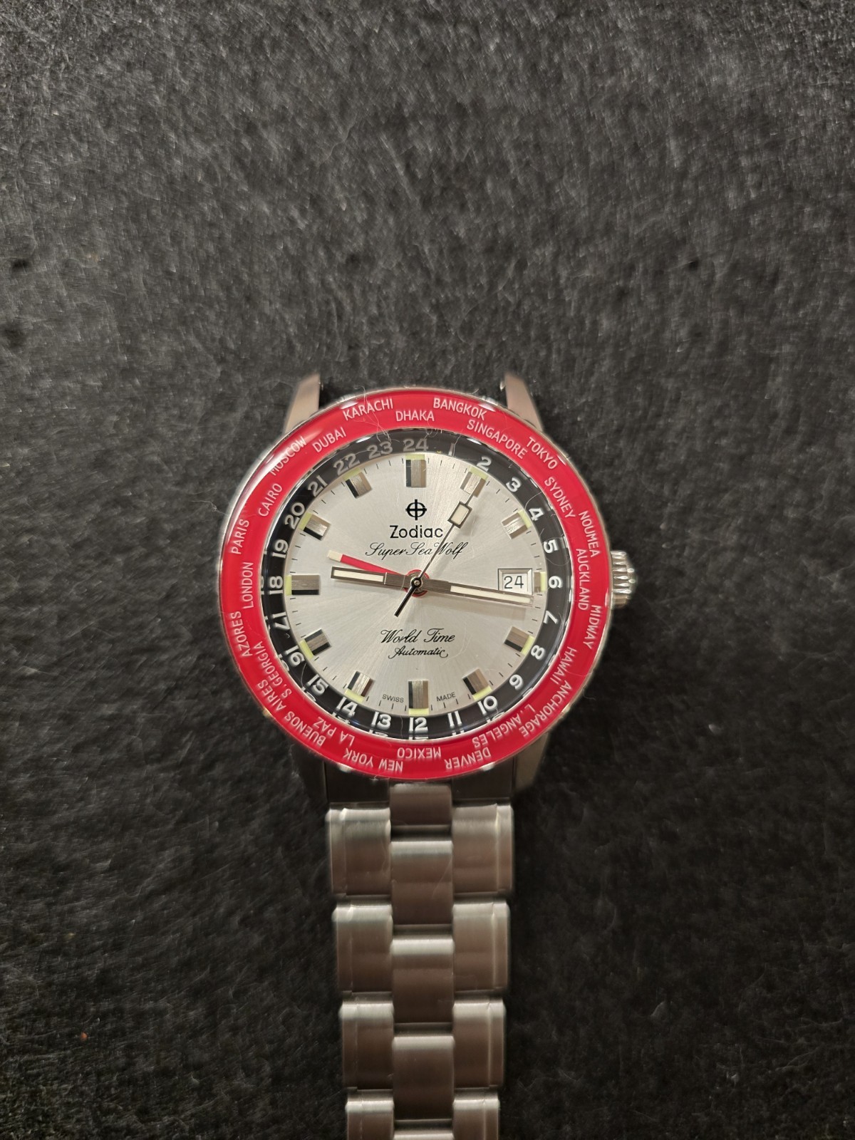Zodiac Super Sea Wolf World Time GMT Automatic – Ref. ZO9410