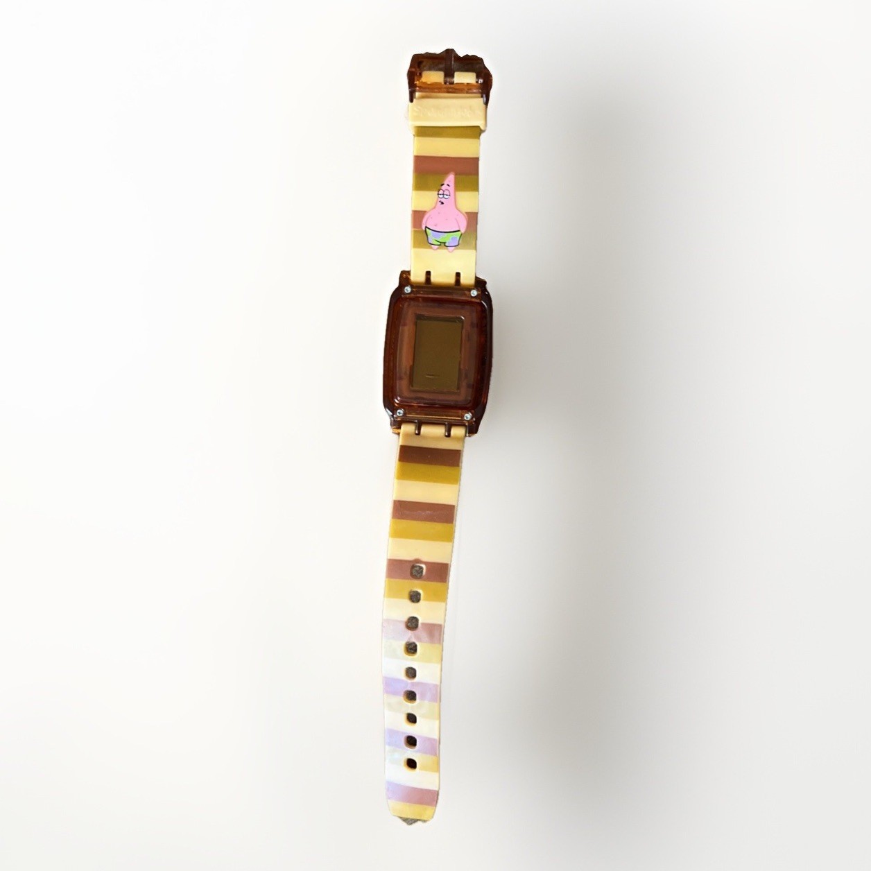 NEW Rare 2004 Sponge Bob Patrick Digital Watch In The Original Tin Case.