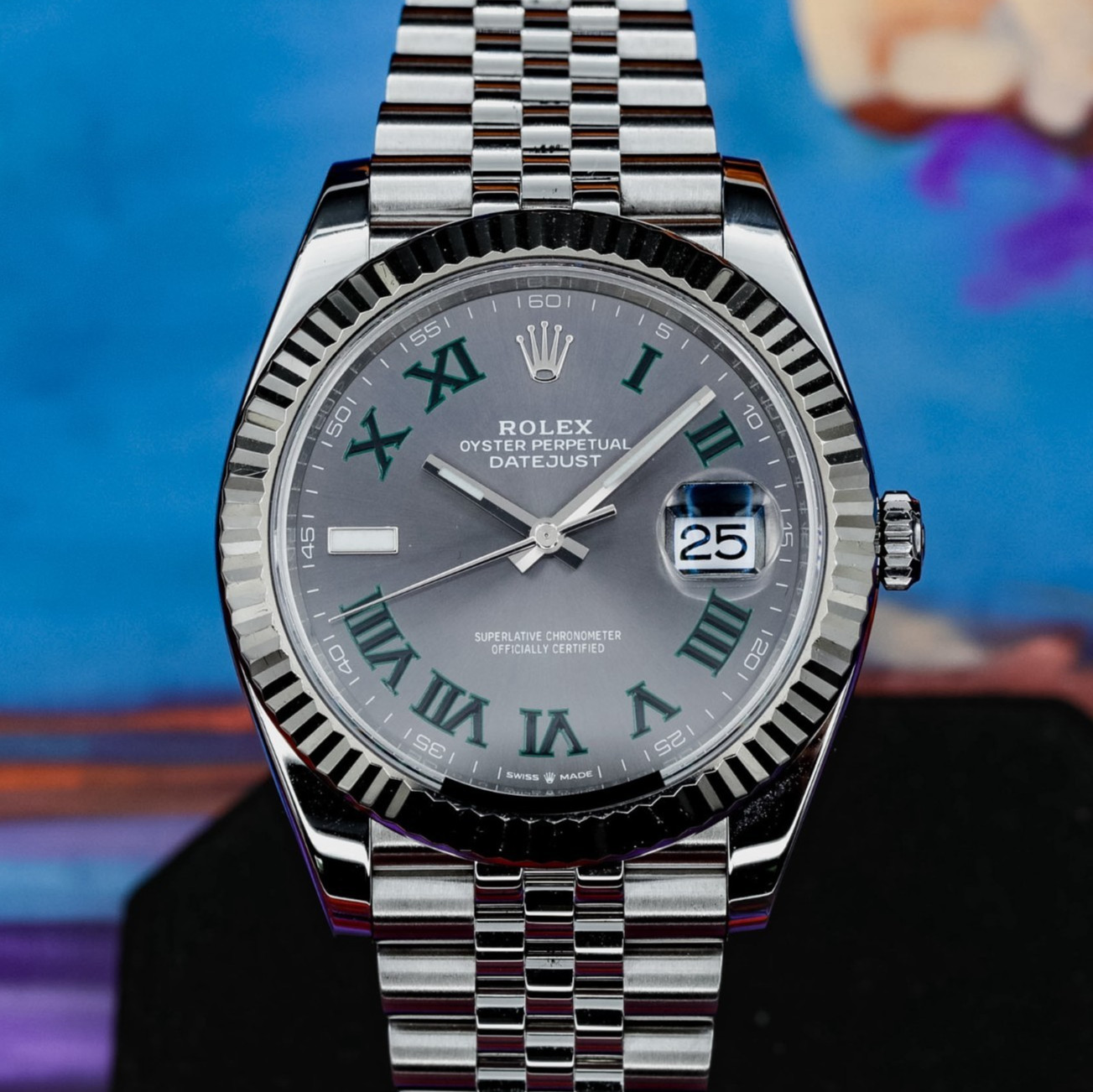 Rolex Datejust 41 “Wimbledon” Grey Dial 2021 Complete – 126334