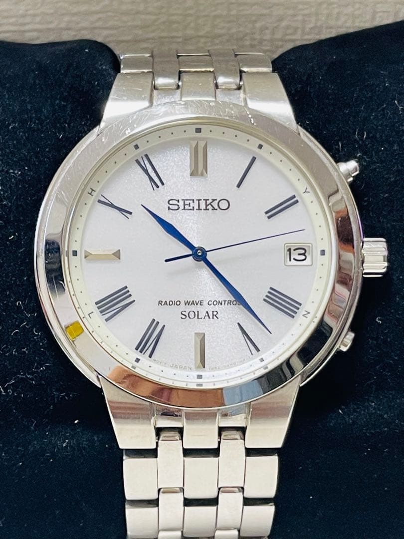 Seiko 7B52-0AH0 Radio Solar Watch Used From Japan