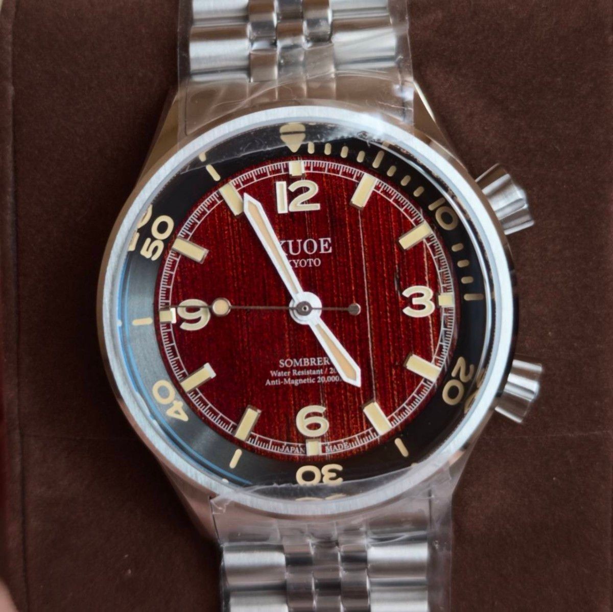 KUOE KYOTO SOMBRERO 90-011 Limited Edition Urushi Brush Sombrero Watch /