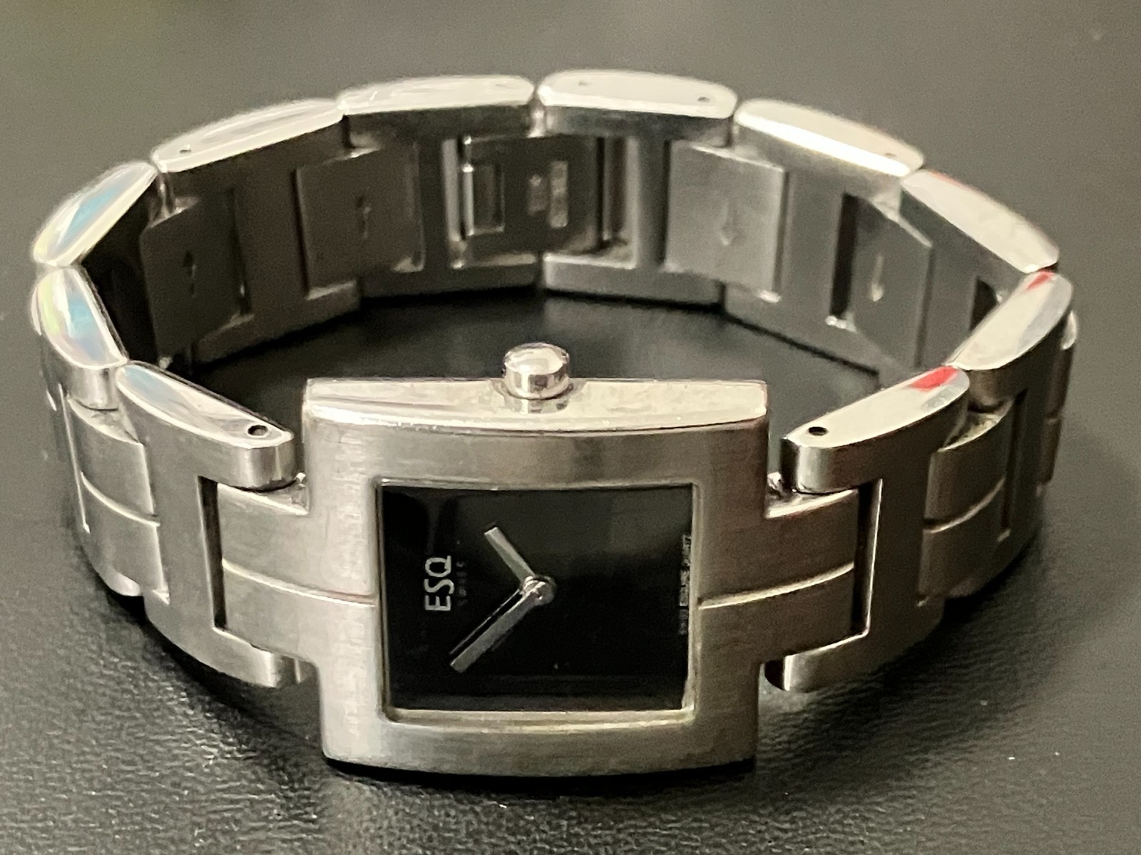 ESQ by Movado Wrist Watch All Stainless Model 07100695 w/ Black Dial