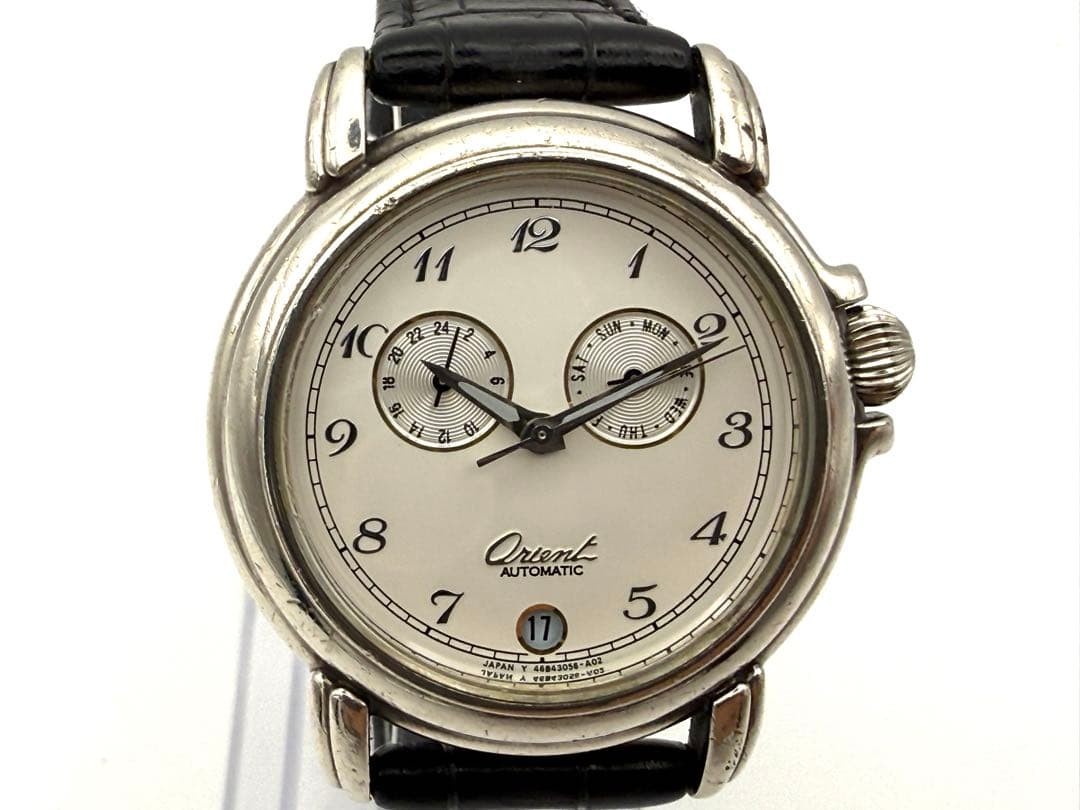 Orient automatic winding 46B 305 60 CS silver 925 transparent back working