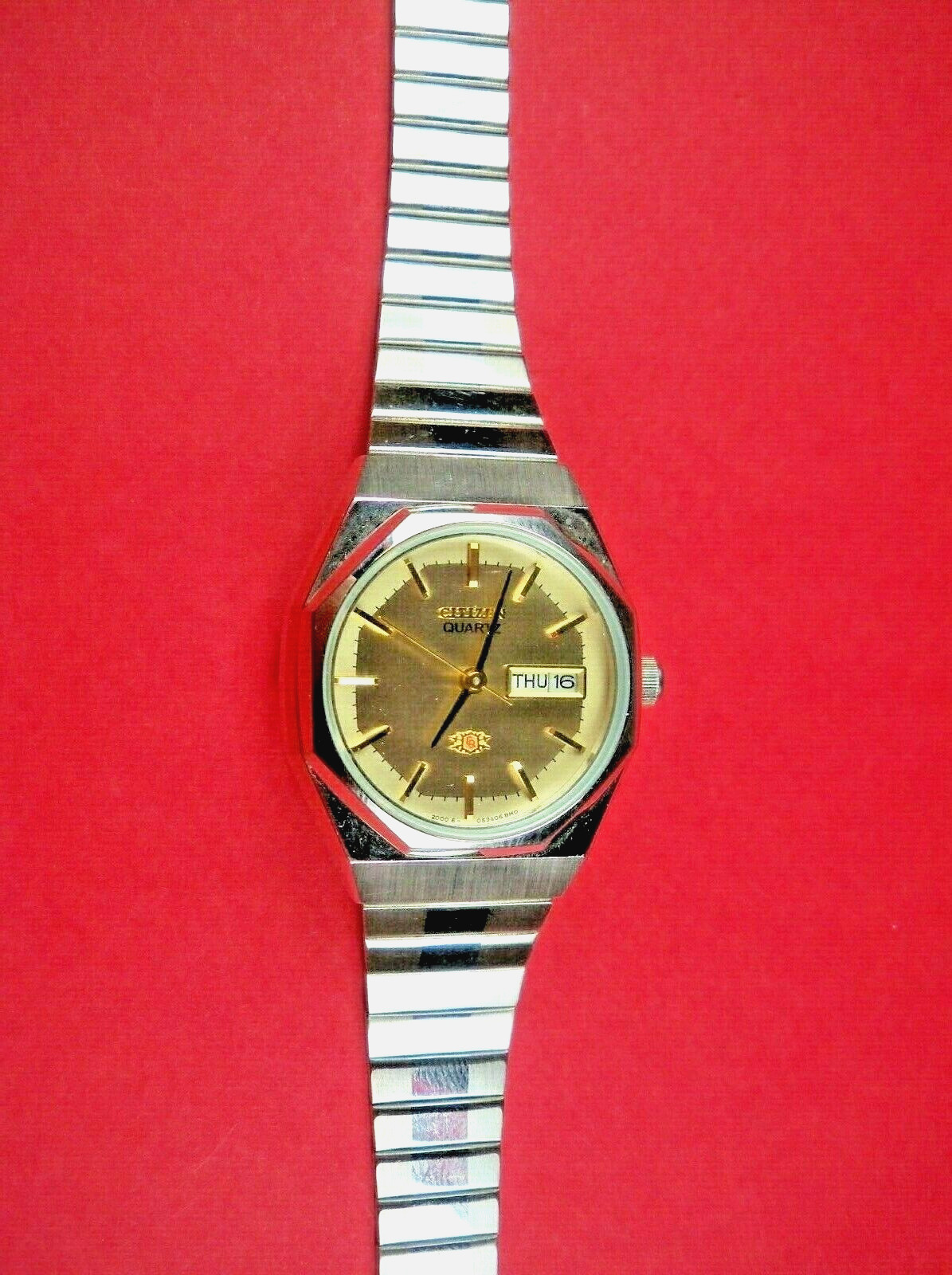 Citizen Ladies Watch 2000-943309 SMG Quartz Silvertone Day & Date, Stainless