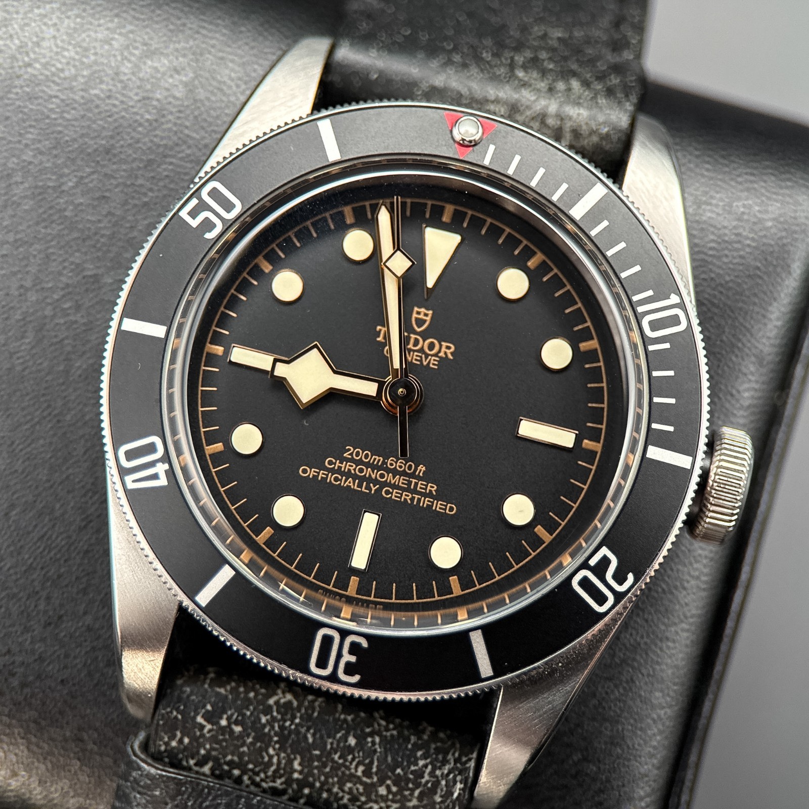 TUDOR Heritage Black Bay 79230N Black Dial Leather 41mm Watch – 2022